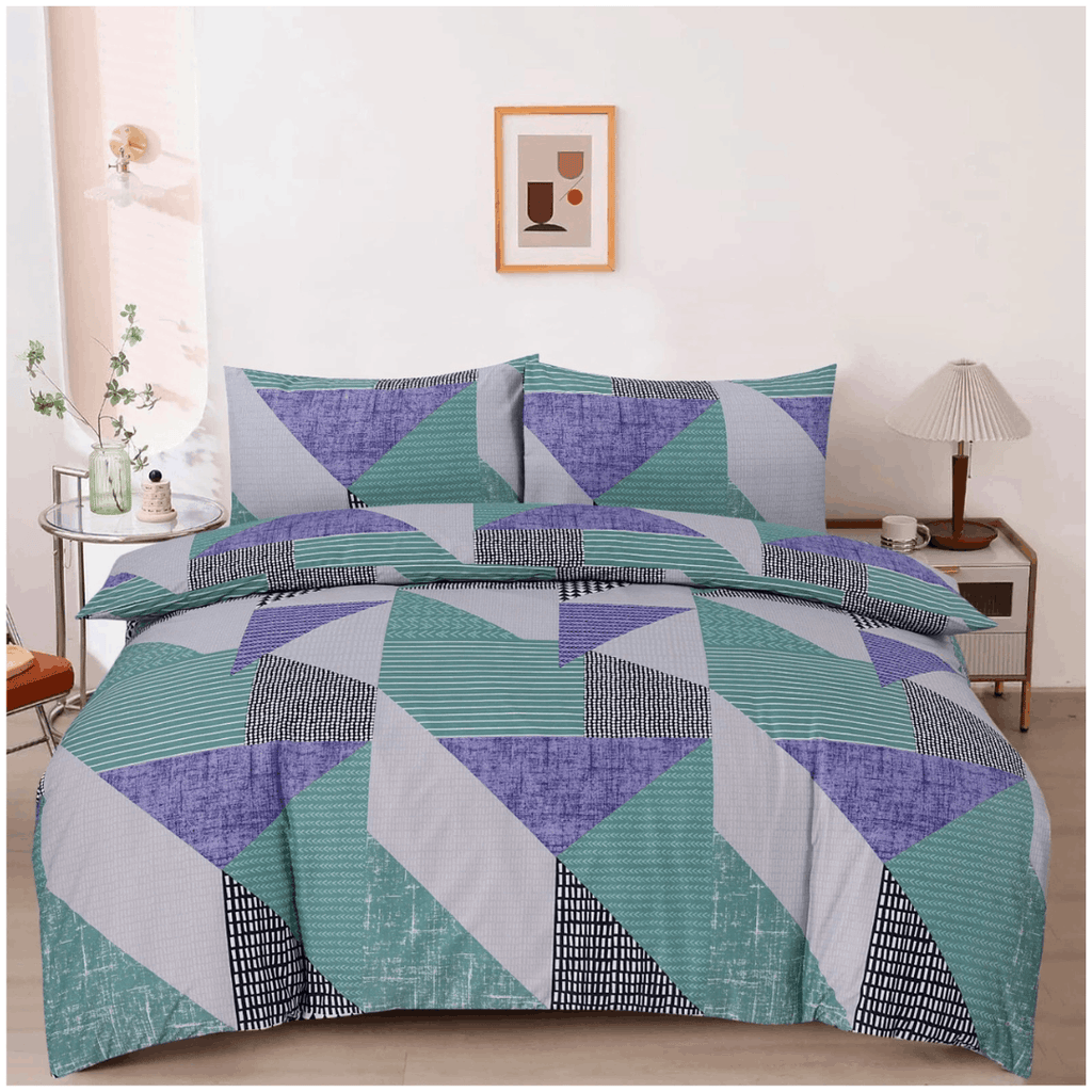 Modern Reversible Printed Duvet Cover Set