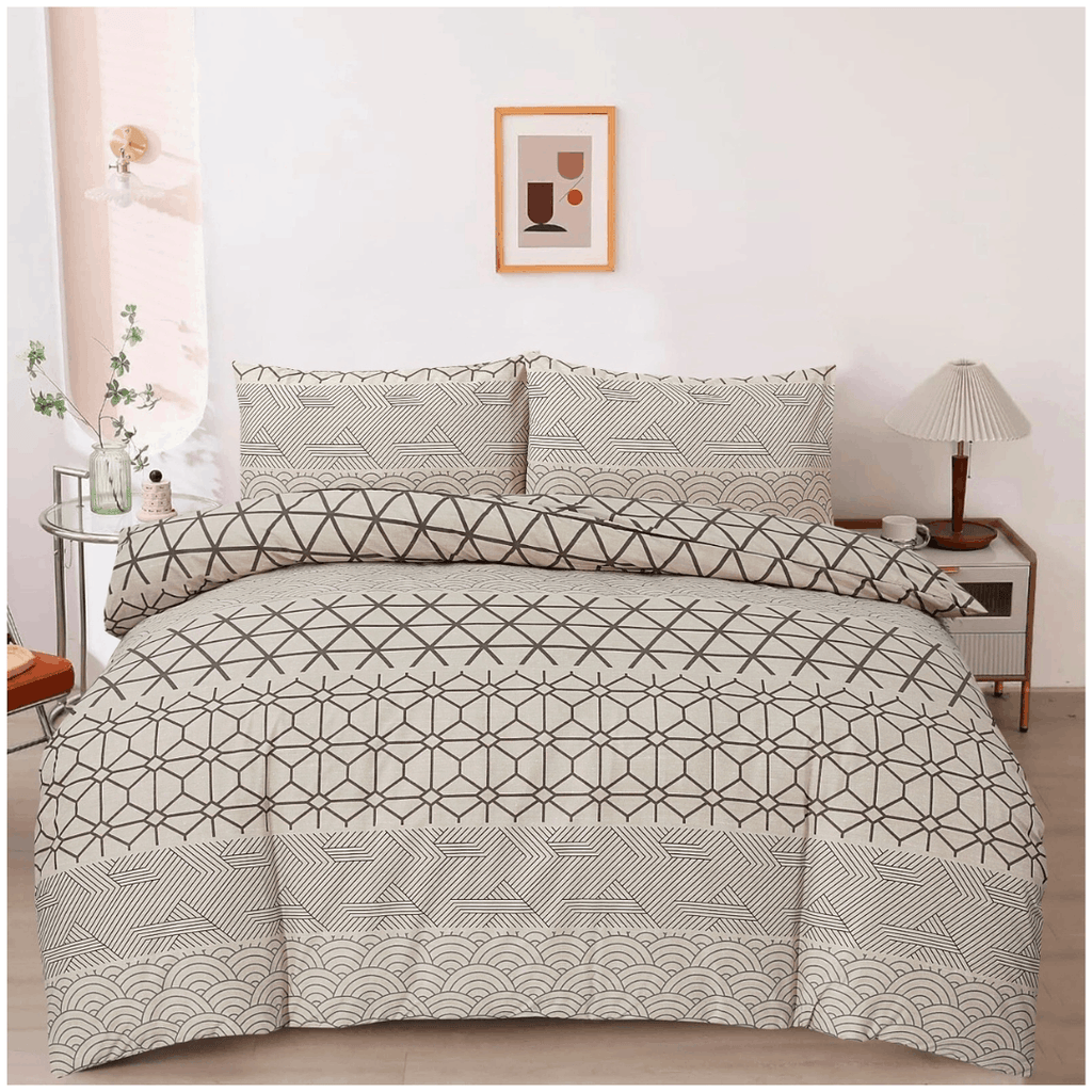 Modern Reversible Printed Duvet Cover Set