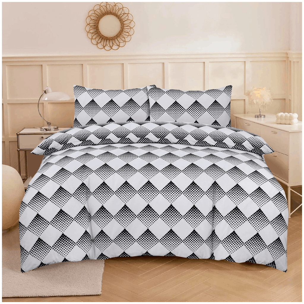 Modern Reversible Printed Duvet Cover Set