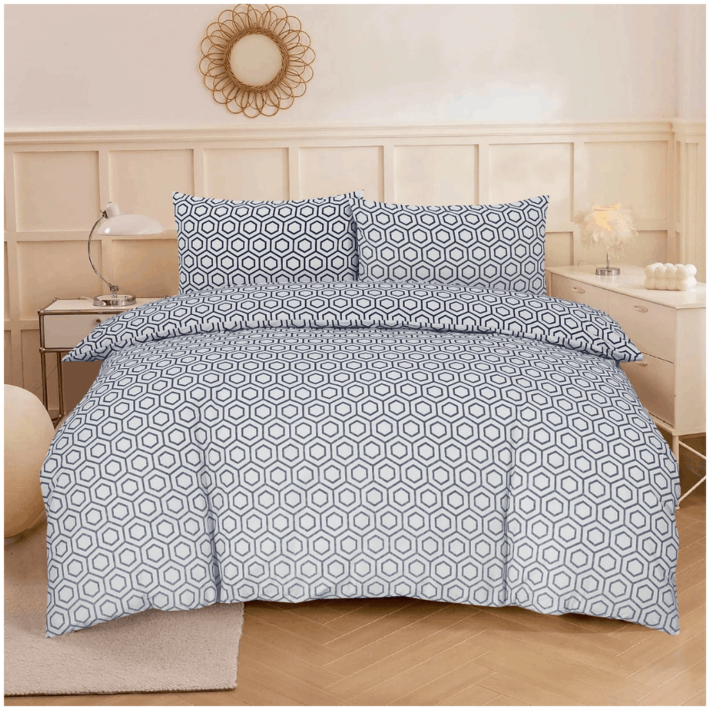 Modern Reversible Printed Duvet Cover Set