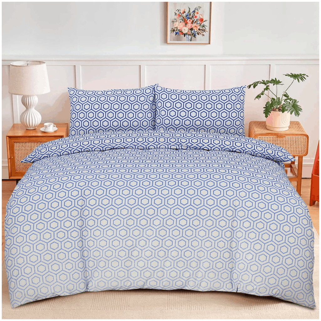 Modern Reversible Printed Duvet Cover Set
