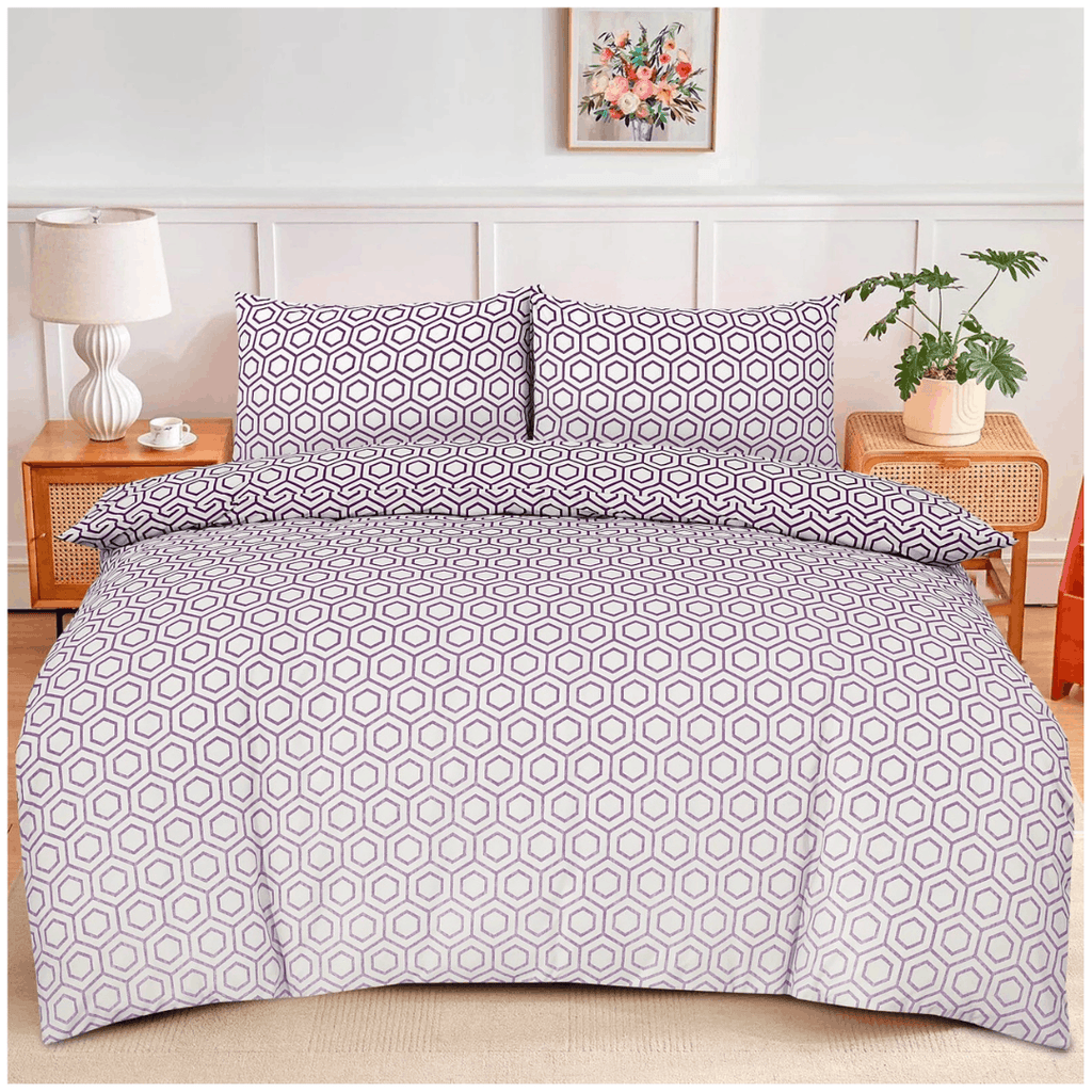 Modern Reversible Printed Duvet Cover Set