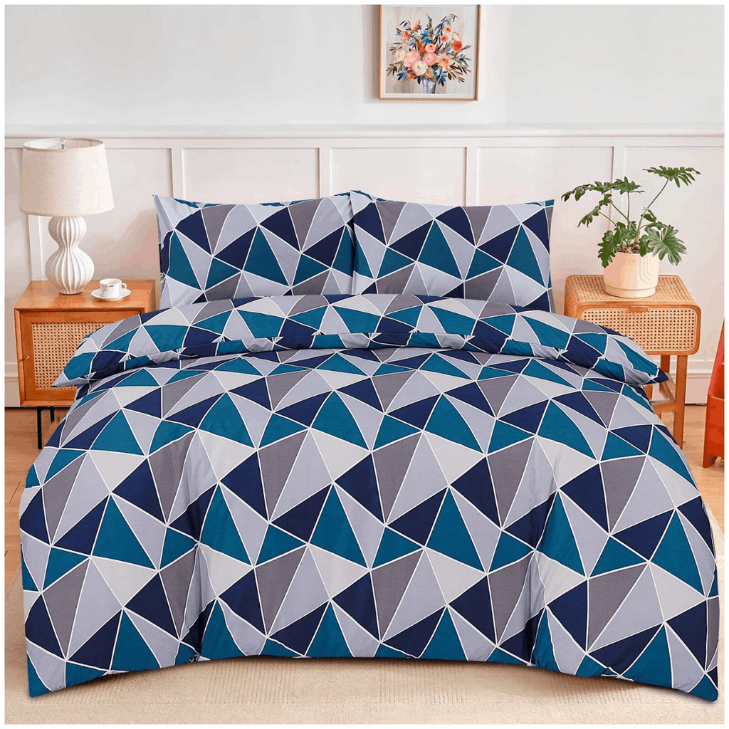 Modern Reversible Printed Duvet Cover Set