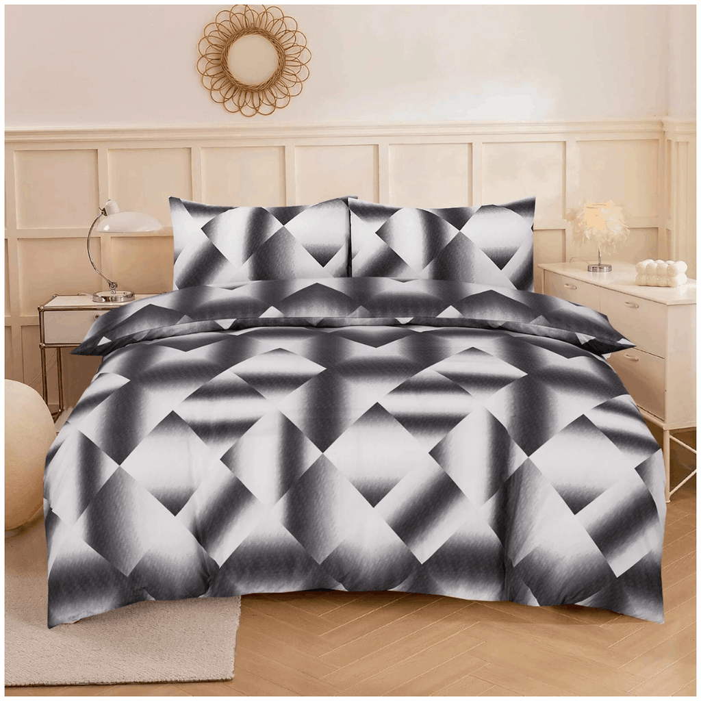Modern Reversible Printed Duvet Cover Set