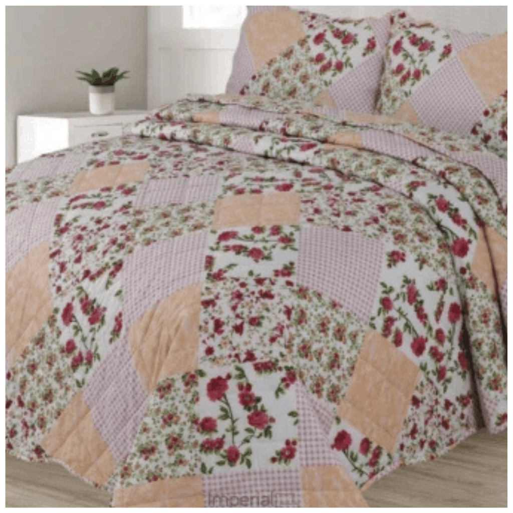 Modern Reversible Quilted Bedspread Set