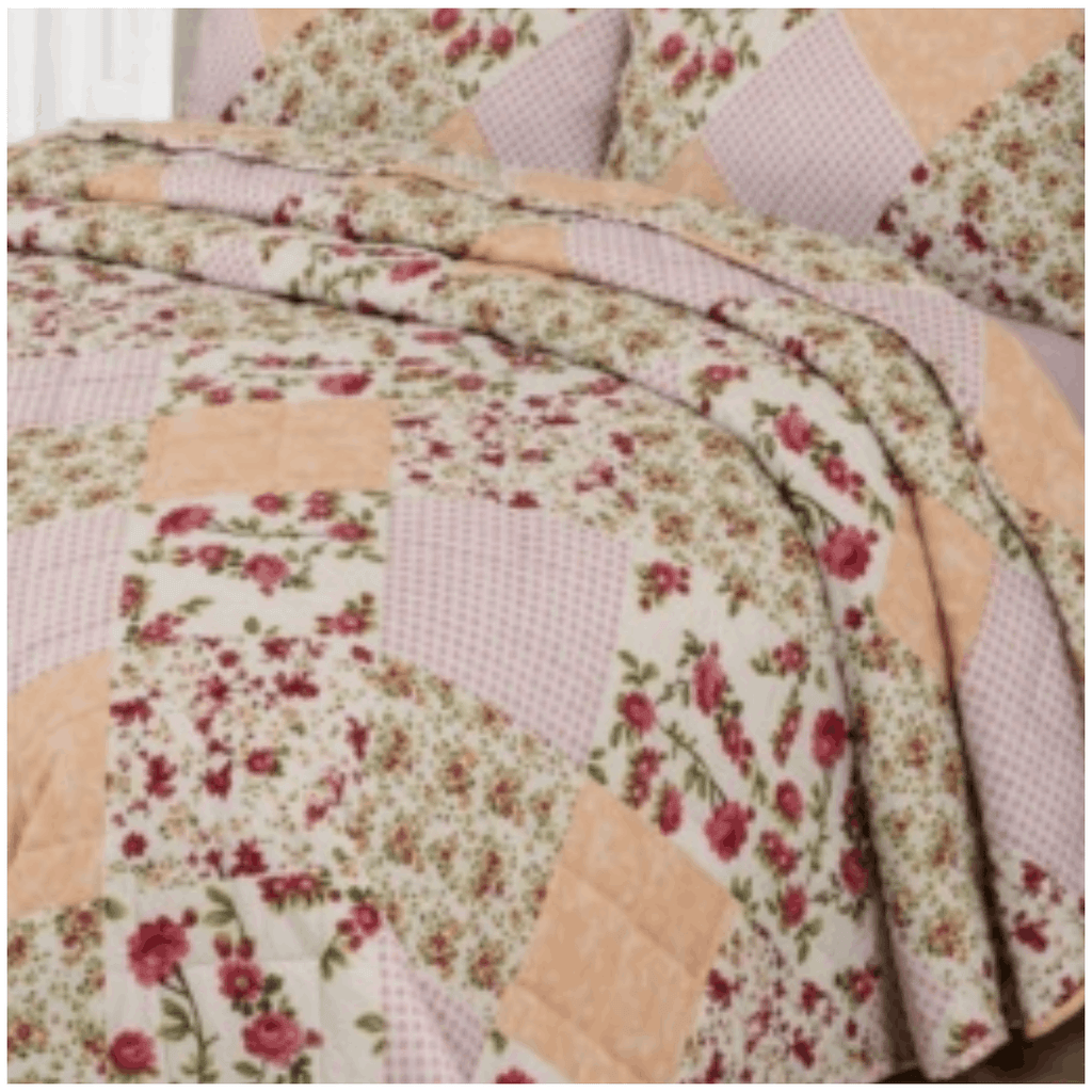 Modern Reversible Quilted Bedspread Set