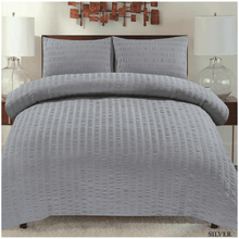 Load image into Gallery viewer, Non Iron Textured Duvet Cover Set