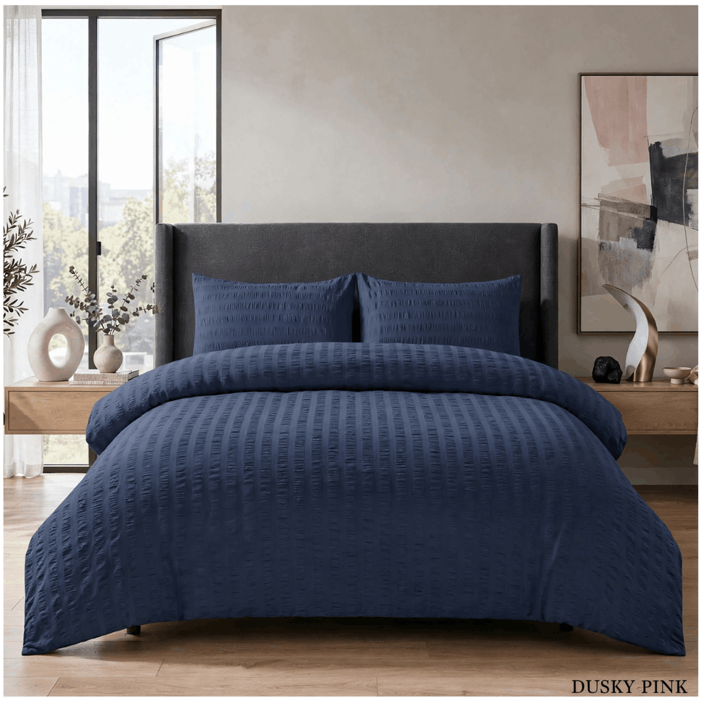Non Iron Textured Duvet Cover Set