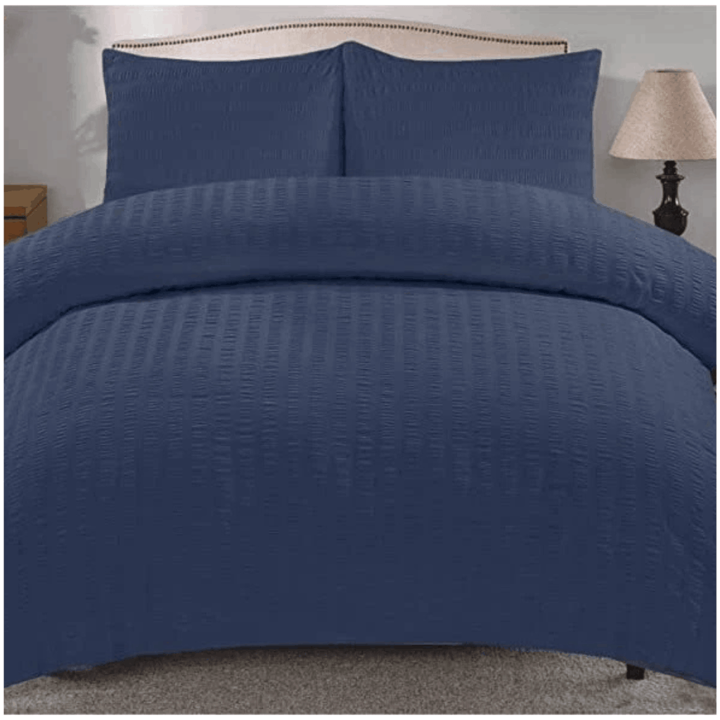 Non Iron Textured Duvet Cover Set