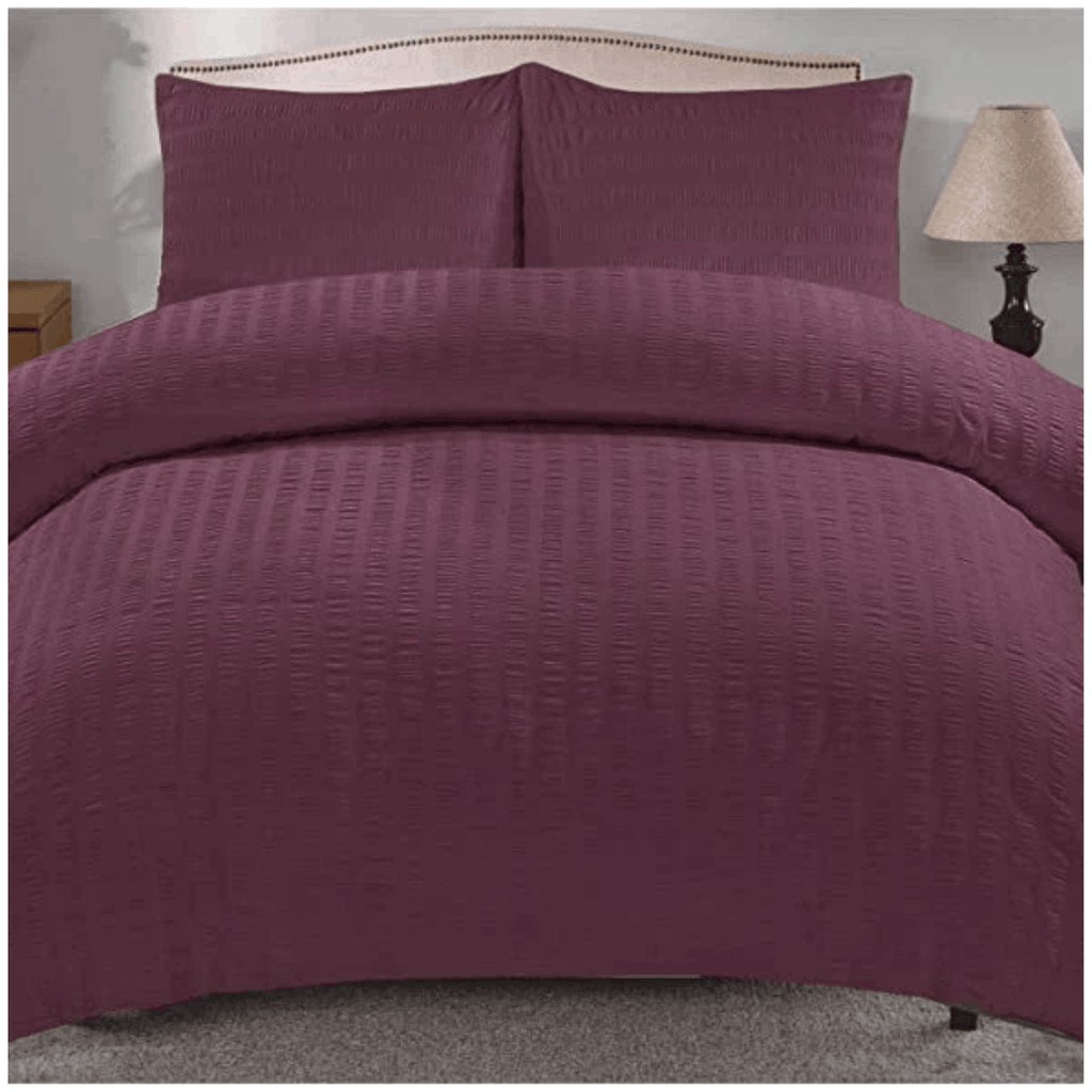 Non Iron Textured Duvet Cover Set