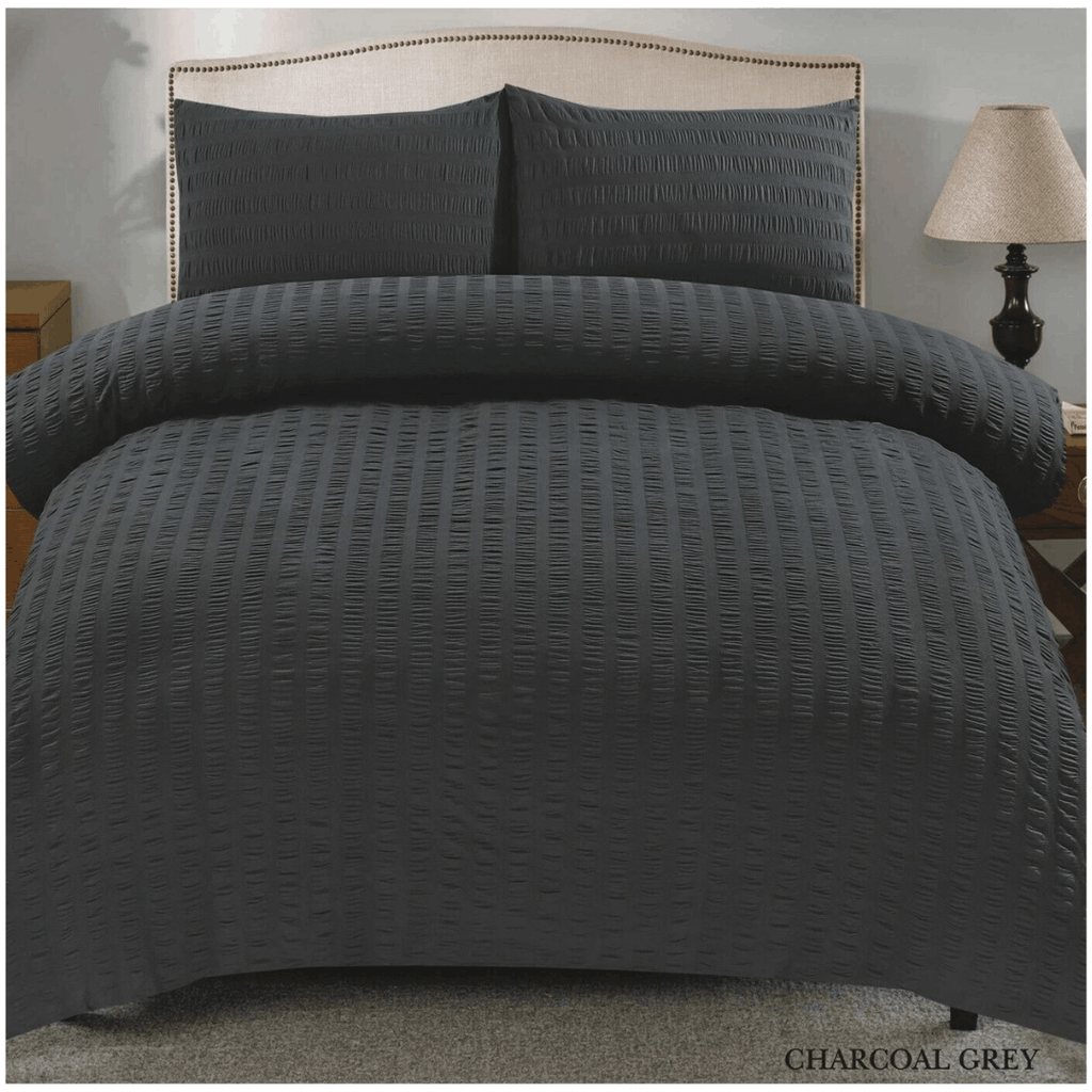 Non Iron Textured Duvet Cover Set