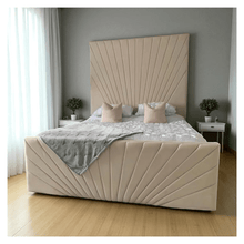 Load image into Gallery viewer, Opulence Sunburst Panel Bed Frame