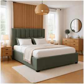 Oslo Plush Velvet Storage Ottoman Bed