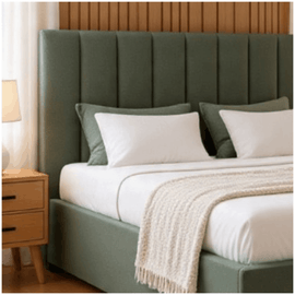 Oslo Plush Velvet Storage Ottoman Bed