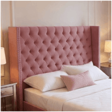 Load image into Gallery viewer, Premium Plush Velvet Franky Wingback Storage Bed