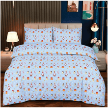 Load image into Gallery viewer, Reversible Christmas Duvet Cover Set Soft Festive Bedding