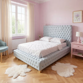 Royal Ambassador Plush Velvet Storage Bed