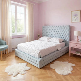 Royal Ambassador Plush Velvet Storage Bed