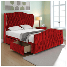 Load image into Gallery viewer, Royal Wingback Divan Bed