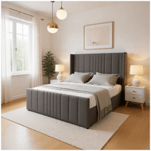 Load image into Gallery viewer, Seoul Wingback Gas Lift Ottoman Divan Bed