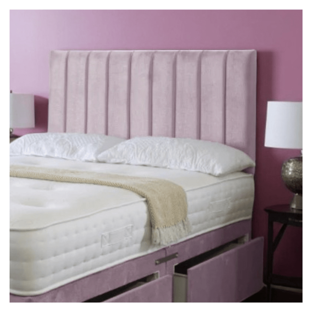 Sleek Panelled Divan Bed with Storage