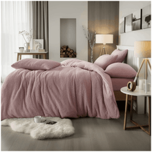 Load image into Gallery viewer, Soft Teddy Bear Fleece Duvet Cover Set