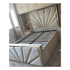 Soft Plush Sunrise Stripe Bed