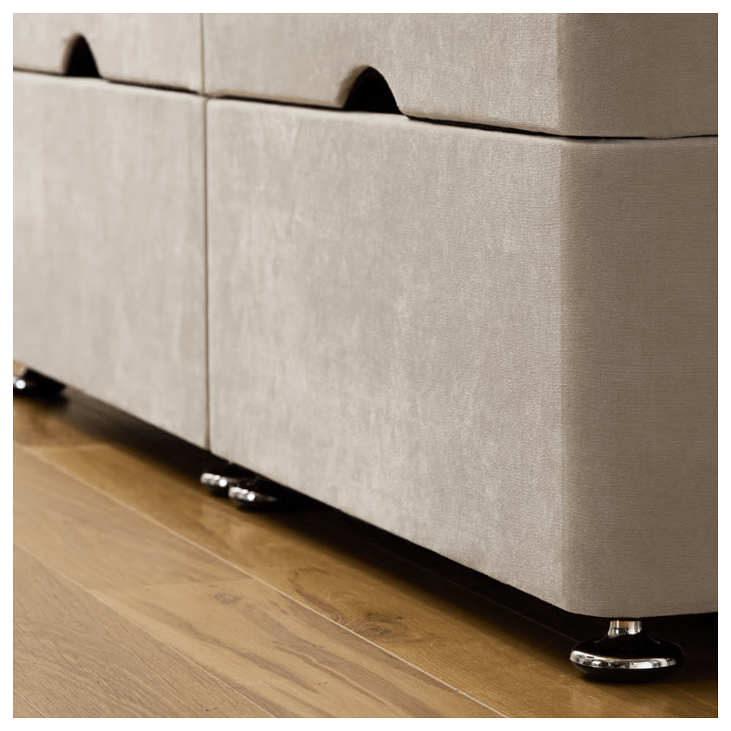 Statement Wingback Ottoman Bed