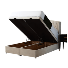 Load image into Gallery viewer, Statement Wingback Ottoman Bed