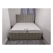 Load image into Gallery viewer, Ultimate Premium Plush Velvet Alton Winged Bed with Gas Lift Storage