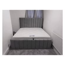 Load image into Gallery viewer, Ultimate Premium Plush Velvet Alton Winged Bed with Gas Lift Storage
