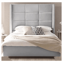 Load image into Gallery viewer, Vegas Wingback Divan Bed – Lift-Up Storage &amp; Solid Base