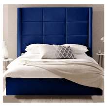 Load image into Gallery viewer, Vegas Wingback Divan Bed – Lift-Up Storage &amp; Solid Base