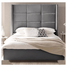 Load image into Gallery viewer, Vegas Wingback Divan Bed – Lift-Up Storage &amp; Solid Base