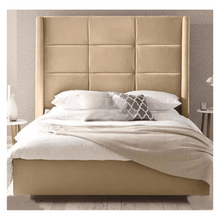 Load image into Gallery viewer, Vegas Wingback Divan Bed – Lift-Up Storage &amp; Solid Base