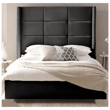 Load image into Gallery viewer, Vegas Wingback Divan Bed – Lift-Up Storage &amp; Solid Base