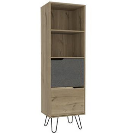 2 Drawers Tall Bookcase