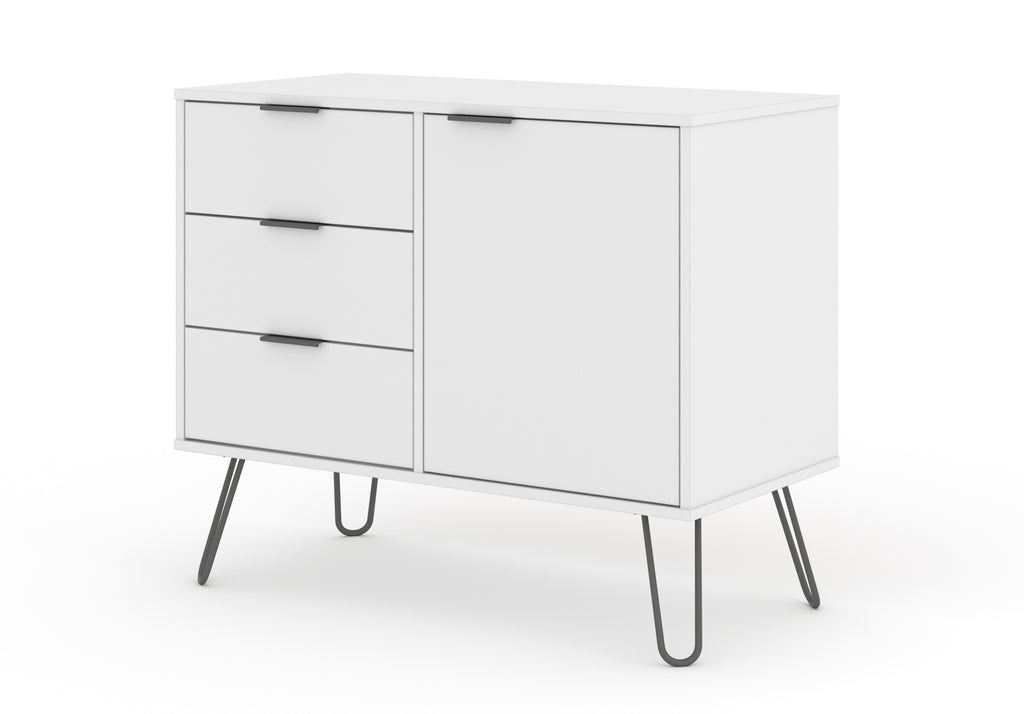 Small Sideboard With 1 Door, 3 Drawers