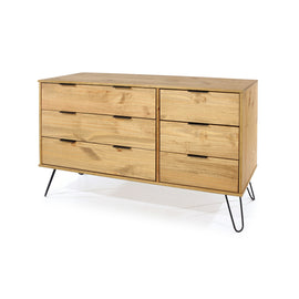 3+3 Drawer Wide Chest Of Drawers