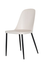 Load image into Gallery viewer, duo chair, calico plastic seat with black metal legs (pair)